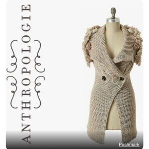 Anthropologie Sleeping on snow sweater vest